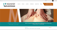 Desktop Screenshot of monroemassage.com